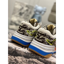 Gucci Calfskin Mesh Fashion Sneakers For Men And Women