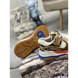 Gucci Calfskin Mesh Fashion Sneakers For Men And Women