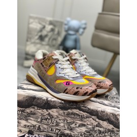 Gucci Calfskin Mesh New Sneakers For Men And Women