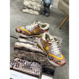 Gucci Calfskin Mesh New Sneakers For Men And Women