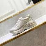 Gucci Calf Leather Thick Soles Sneakers For Men And Women White