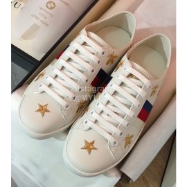 Guchi Fashion Embroidered Leather Casual Shoes For Men And Women