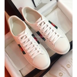 Guchi Embroidered Leather Casual Shoes For Men And Women