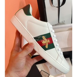 Guchi Embroidered Leather Casual Shoes For Men And Women