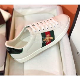 Guchi Embroidered Leather Casual Shoes For Men And Women