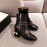 Gucci Autumn Winter New Leather Square Head High Heel Boots