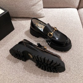 Gucci Autumn Winter New Retro Thick Soled Shoes