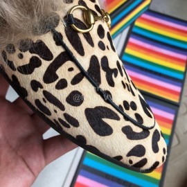 Gucci Winter Leather Lamb Muller Shoes For Women