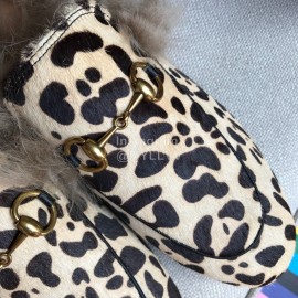 Gucci Winter Leather Lamb Muller Shoes For Women