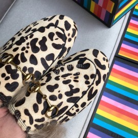 Gucci Winter Leather Lamb Muller Shoes For Women