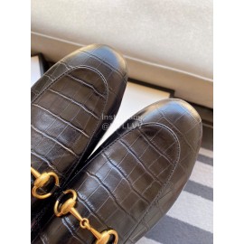 Gucci Fashion Black Leather Sandals For Women