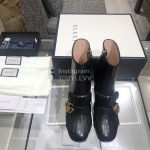 Gucci Autumn Winter Classic Thick Heel Tassel Boots Black
