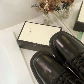 Gucci Black Fashion Cowhide Shoes For Women