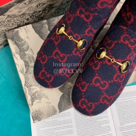 Gucci Winter Warm Lamb Wool Boots For Men And Women Red