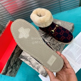 Gucci Winter Warm Lamb Wool Boots For Men And Women Red