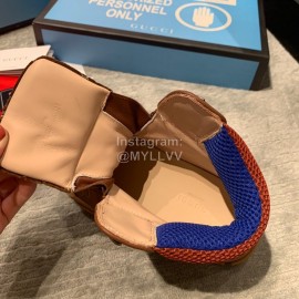 Gucci Brown Leather Water Drill Climbing Shoes For Women