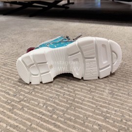 Gucci Blue Leather Water Drill Climbing Shoes For Women