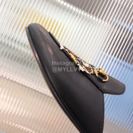 Gucci Classic Embroidered Cow Leather Buckle Sandals For Women