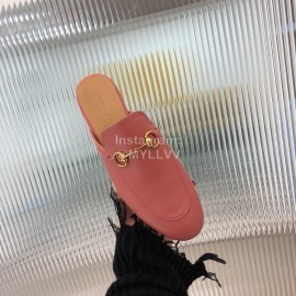 Gucci Classic Cow Leather Buckle Sandals For Women Pink