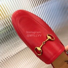Gucci Classic Cow Leather Buckle Sandals For Women Red