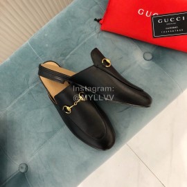 Gucci Classic Cow Leather Buckle Sandals For Women Black