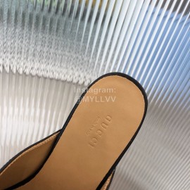 Gucci Classic Cow Leather Buckle Sandals For Women Black