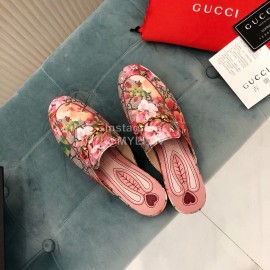 Gucci Classic Printed Cow Leather Buckle Sandals For Women