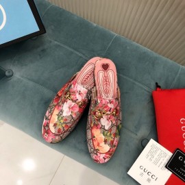 Gucci Classic Printed Cow Leather Buckle Sandals For Women