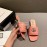Gucci Classic Gg Button Calf Slippers For Women Pink