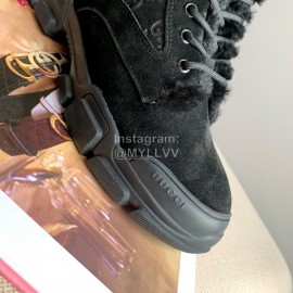 Gucci Winter Black Velvet Boots For Women