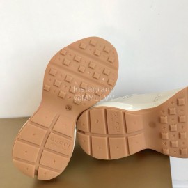 Gucci Classic Thick Bottom Printing Retro Sneakers White