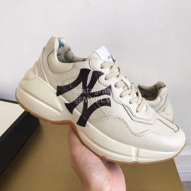 Gucci Classic Thick Bottom Printing White Retro Sneakers