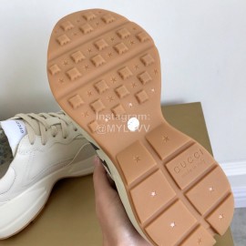 Gucci Classic Thick Bottom Printing White Retro Sneakers