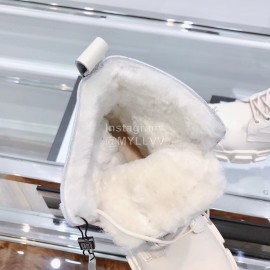 Gucci Winter Leather Retro Martin Boots For Women Beige