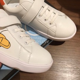 Gucci Co Branded Disney Kids Velcro Casual Shoes White