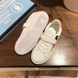 Gucci Co Branded Disney Kids Velcro Casual Shoes White