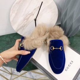 Gucci Winter New Soft Velvet Wool Slippers For Women