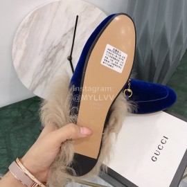 Gucci Winter New Soft Velvet Wool Slippers For Women