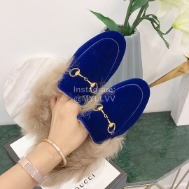 Gucci Winter New Soft Velvet Wool Slippers For Women