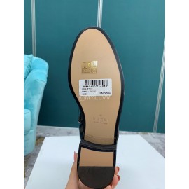 Gucci Bee Embroidered Leather High Heeled Boots Black