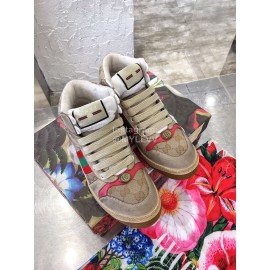Gucci Winter Warm Wool High Top Sneakers For Men And Women Red