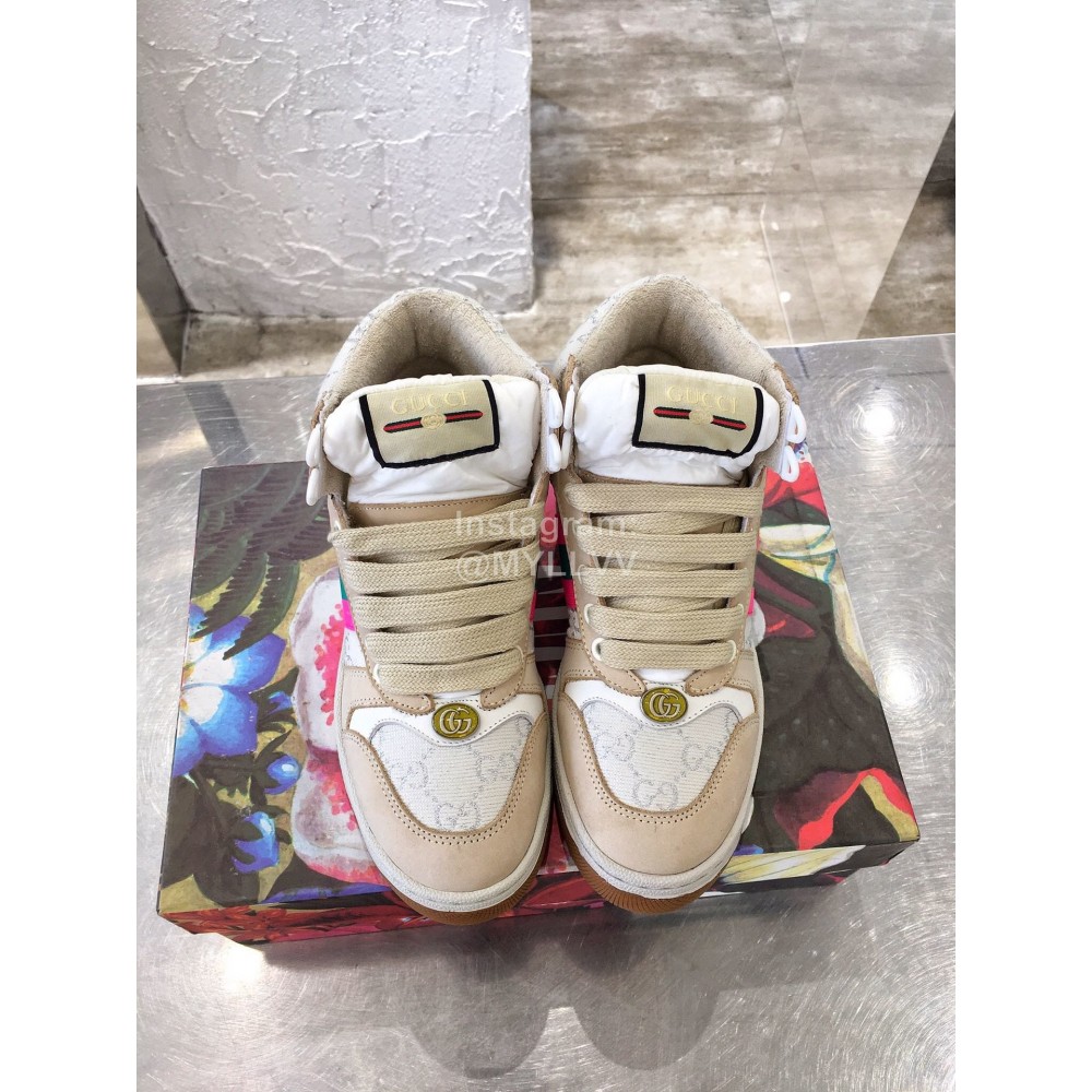 Gucci Winter Warm Wool High Top Sneakers For Men And Women White
