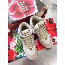 Gucci Winter Warm Wool High Top Sneakers For Men And Women White