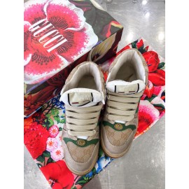 Gucci Winter Warm Wool High Top Sneakers For Men And Women Green