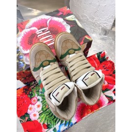 Gucci Winter Warm Wool High Top Sneakers For Men And Women Green