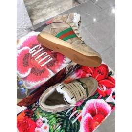 Gucci Winter Warm Wool High Top Sneakers For Men And Women Green