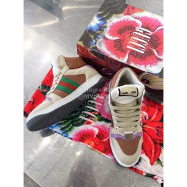 Gucci Winter Warm Wool High Top Sneakers For Men And Women Purple
