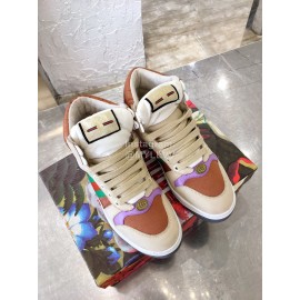Gucci Winter Warm Wool High Top Sneakers For Men And Women Purple