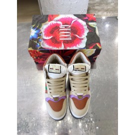 Gucci Winter Warm Wool High Top Sneakers For Men And Women Purple