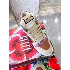 Gucci Winter Warm Wool High Top Sneakers For Men And Women Purple